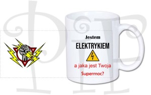 Kubek Jestem Elektrykiem, a jaka jest Twoja supermoc?