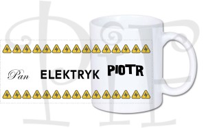 Kubek Elektryka z imieniem