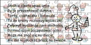 Puzzle magnetyczne dla Cukiernika 63 elementy