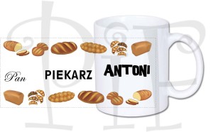 Kubek Piekarza z imieniem