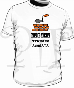 Koszulka męska Murarz Tynkarz Akrobata