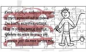 Puzzle 24 elementy dla Blacharza