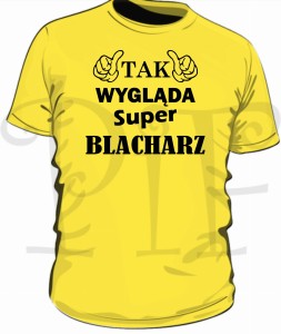 Koszulka męska Tak wygląda super Blacharz
