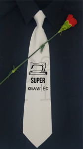 Krawat Super Krawat dla Krawca, na urodziny, dla Mężczyzny