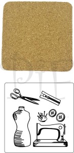 Podkładka korkowa dla Krawca, Krawcowej