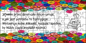 Puzzle magnetyczne dla Krawca, Krawcowej 63 elementy