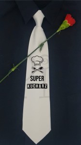 Krawat biały dla Kucharza