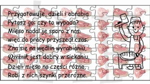 Puzzle magnetyczne dla Rzeźnika 63 elementy