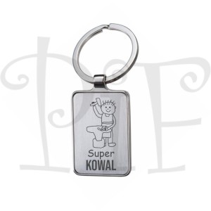 Breloczek z grawerem - Super Kowal
