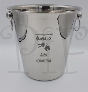 Cooler wiaderko z grawerem dla Ślusarza