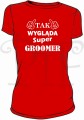 koszulka damska groomer czerwona.jpg