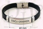 Bransoletka silikonowa z Twoim grawerem