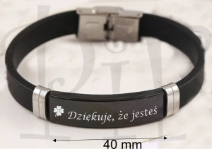 Bransoletka silikonowa - Dziękuję że jesteś