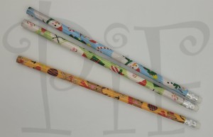 Ołówek świąteczny z gumką