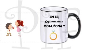 Kubek magiczny zaręczynowy 2