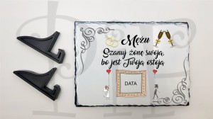 Ramka kamienna - prezent dla Męża
