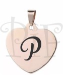 Zawieszka w kolorze różowe złoto z grawerowaną literką