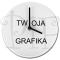 zegar 20cm szklany Twoja Grafika