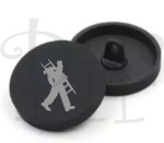 Guziki metalowe z grawerem kominiarz